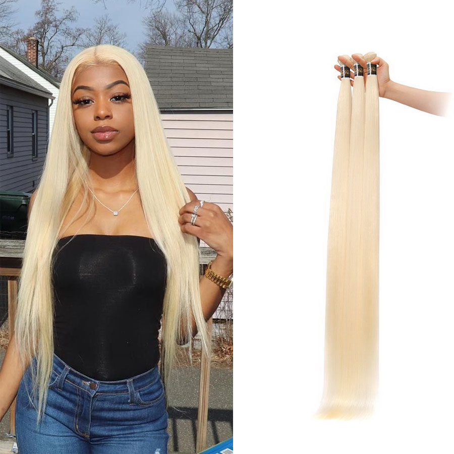 Vrigin Human #613 Color Straight Hair Bundles 30-40 Inches